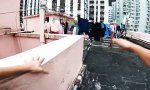 Lustiges Video - POV Escape von Hong Kongs Dächern
