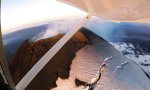 Lustiges Video : Flug über den Vulkan