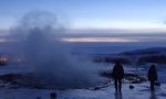 Eiskalter Geysir