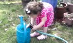 Lustiges Video - Gartenschlauch-Mikrofon