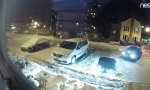 Doppelherz beim Wenden im Schnee