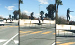 Funny Video : Trampolin-Party auf dem Highway