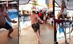 Real-Life Family Guy failt in den Pool