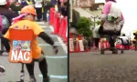 Funny Video : Die Japaner wieder - Bürostuhl-Wettlauf