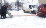 Movie : Improvisierter Schneepflug
