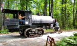 Funny Video - Mit der Dampfmaschine durch den Wald