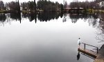 Morgens an einem finnischen See