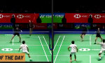 Lustiges Video - Badminton Action