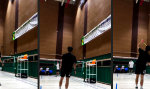 Trick beim Badminton