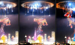 Lustiges Video : UFO provoziert Drachen: Silvester eskaliert