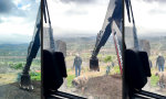 Funny Video : Präzisionsarbeit auf der Baustelle
