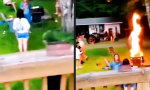 Lustiges Video : Nur ein kleines Lagerfeuer machen