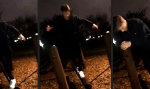 Lustiges Video : Moonwalk mit Holzklang