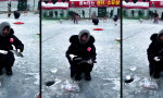Lustiges Video - Das Eisloch verhandelt nicht