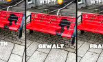 Funny Video - Kampagne auf Bank eins, Realität auf Bank zwei