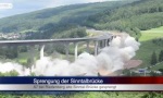 Sprengung der Sinntalbrücke